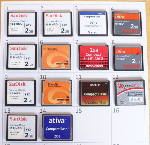 Card compact flash - 1x,