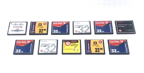 Eleven 32mb compact flash - 32mb,